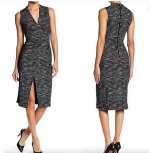 Alice + Olivia Black and Gray Mini Dress
